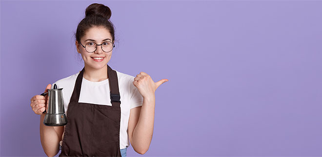 Brit with purple background